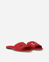 Calfskin sliders with DG logo